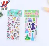 Customized concave-convex children's cartoon dress-up stickers, PVC pasted baby reward bubble stickers, star heart stickers details Picture
